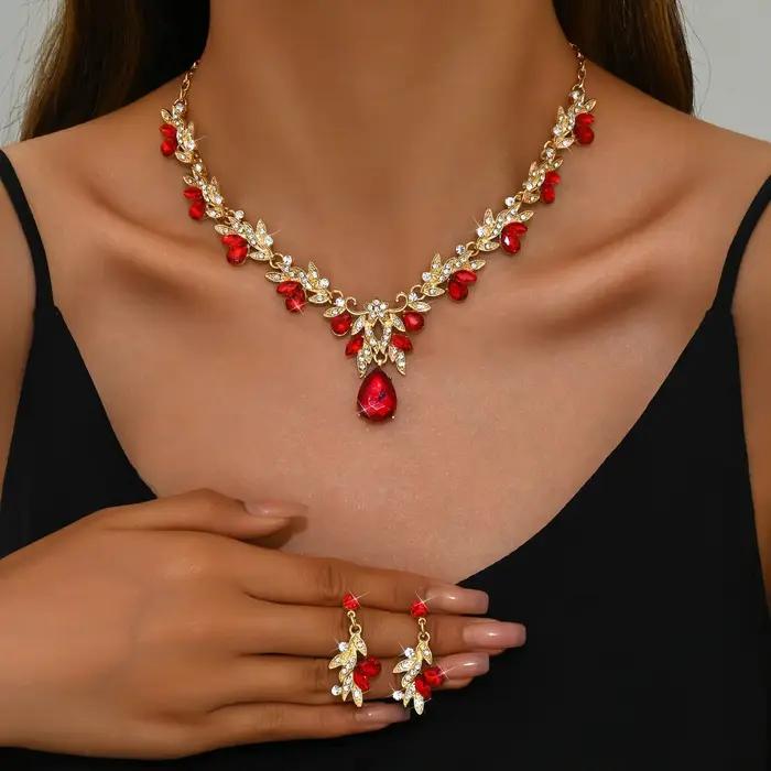 3 pièces nouveaux ensembles de collier de mode pour les femmes