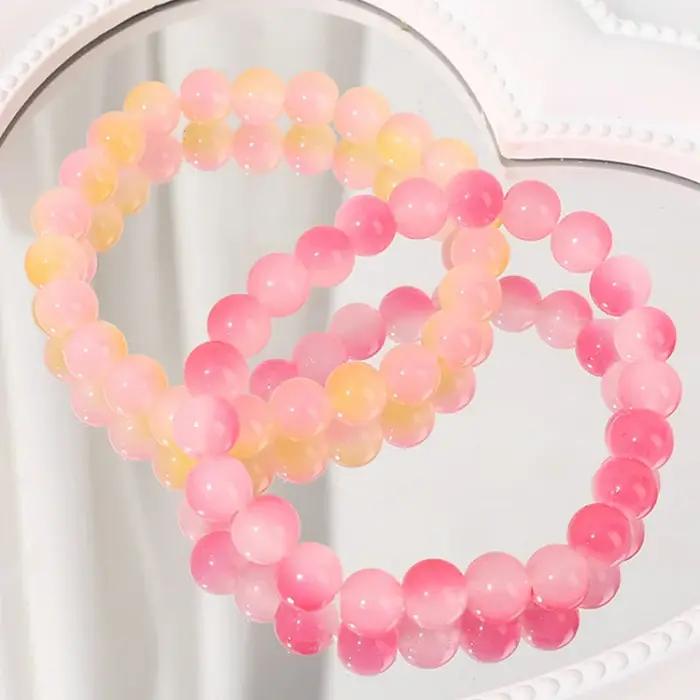 Bracelet élastique en pierre naturelle pour femme
