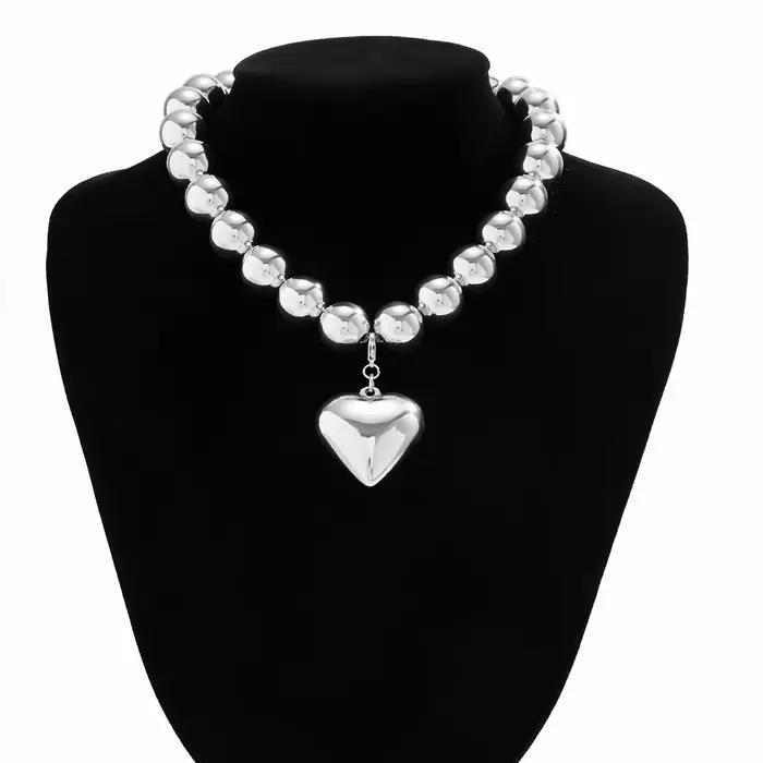 Collier Cœur Punk pour Femme