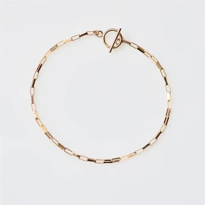Bracelet chaîne en or 14K fait à la main, bijoux Boho, breloques Vintage pour femmes, cadeau de demoiselle d'honneur