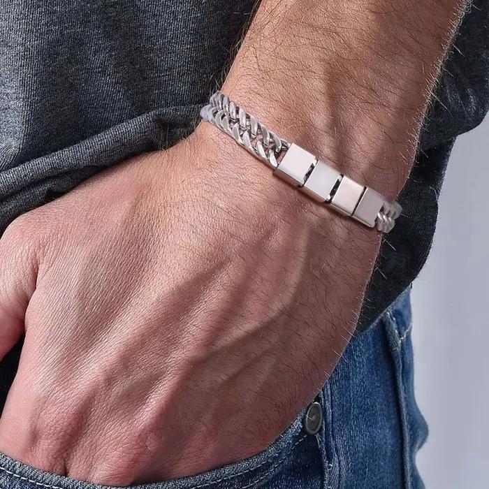 Bracelets pour hommes gravés sur mesure