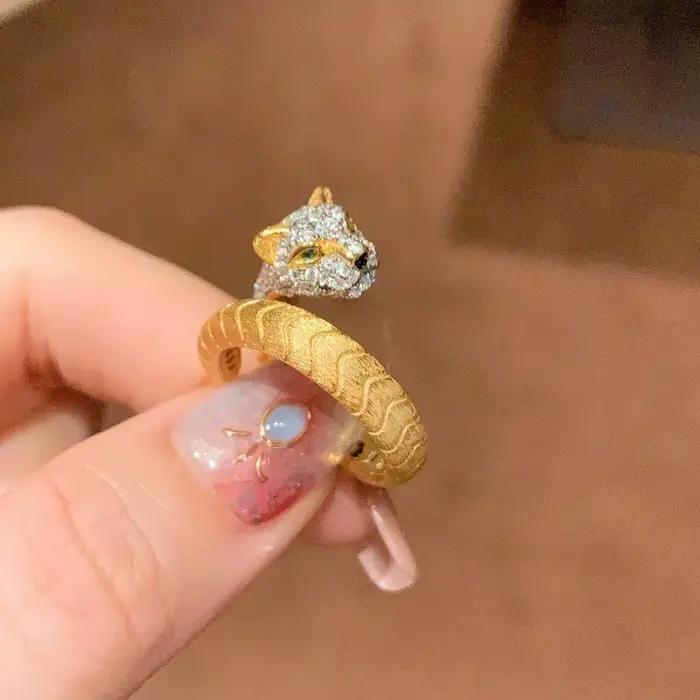 Bagues de luxe légères en diamant brossé pour femmes