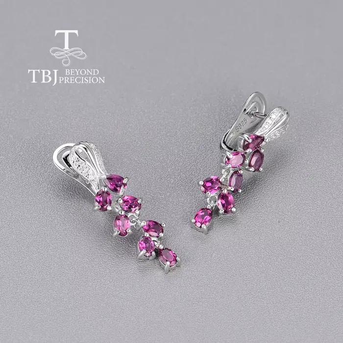 2026, boucles d'oreilles en rhodolite naturel exquises