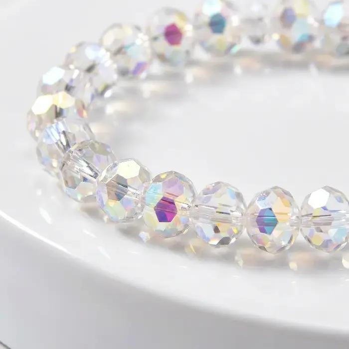 8 pièces/ensemble de bracelets bohèmes faits à la main en perles de riz de cristal pour femmes et hommes