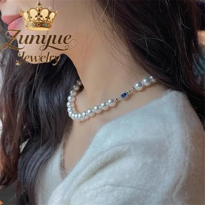 Collier de perles d'eau douce élégant pour femmes et hommes occasions de fête luxueux avec certification CMA
