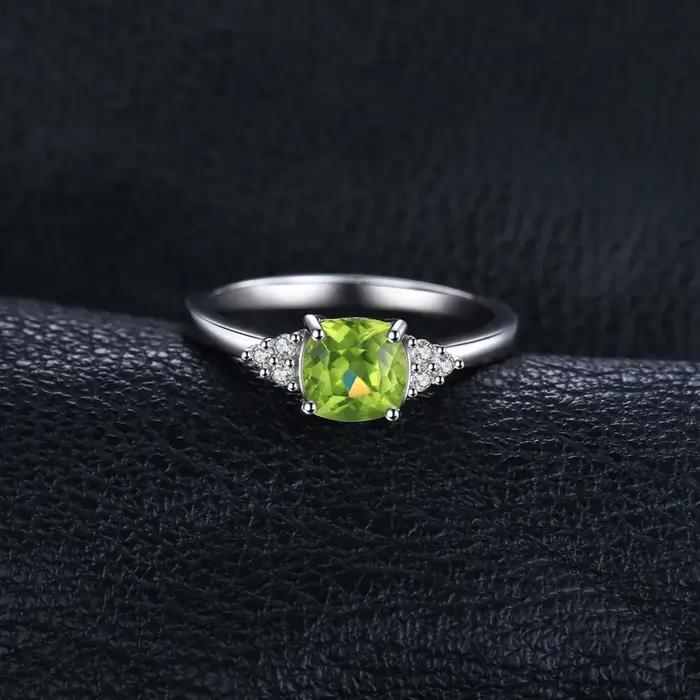 Bague Solitaire en argent Sterling 925