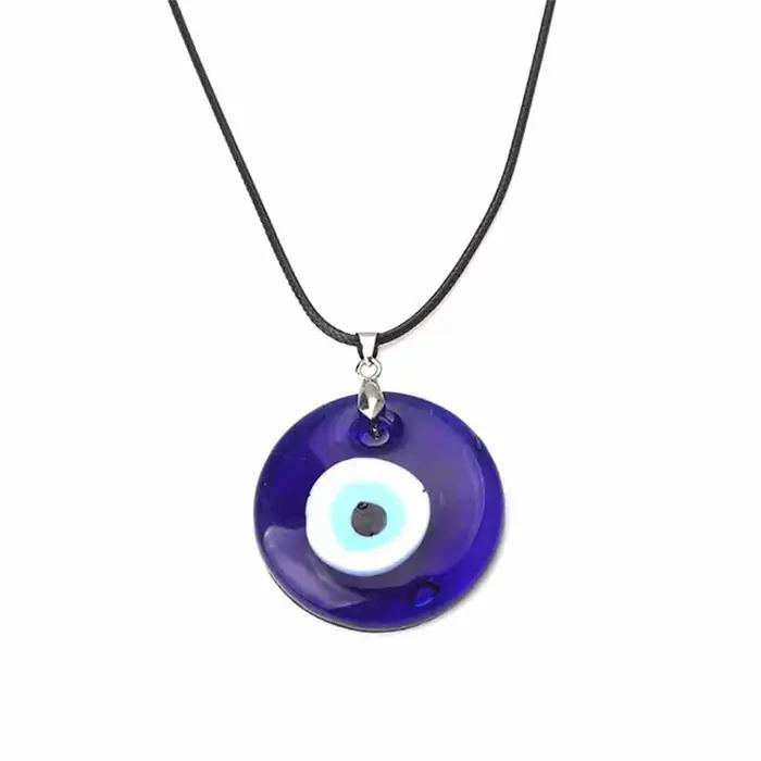 Collier porte-bonheur œil maléfique en verre bleu pour hommes et femmes, tour de cou Turquie, access