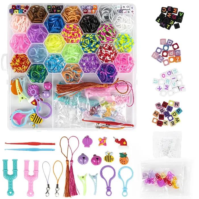 1 Kit de Recharge de Bracelets en Élastiques pour Tissage