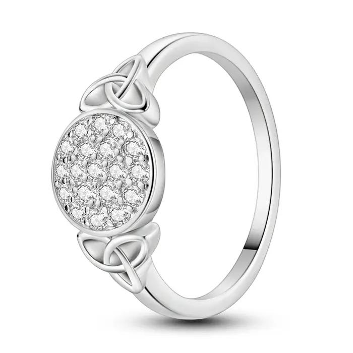 Bague originale en argent Sterling 925 avec nœud celtique sacré pour femmes et filles