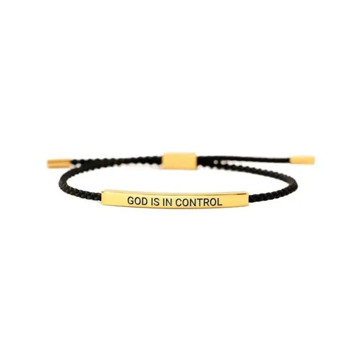 Bracelet d'inspiration élégant «il est dans le contrôle»