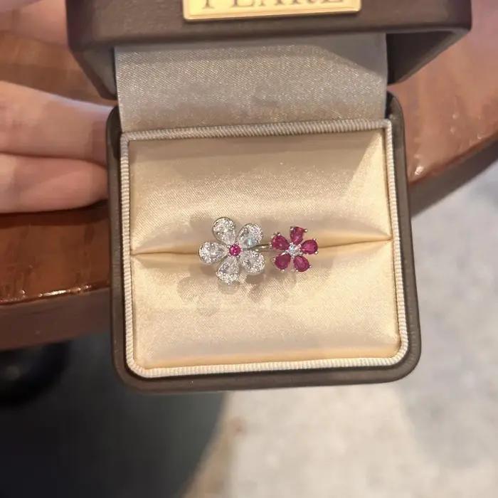 Bagues éblouissantes en argent 925 de haute qualité pour femmes