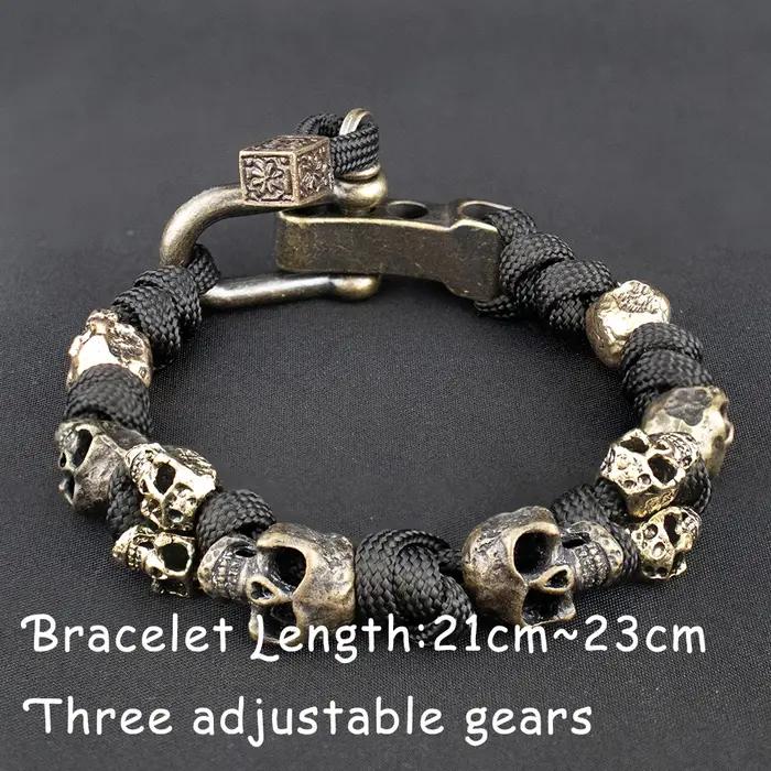 ChimPopméthanol-Bracelets tête de mort pour hommes