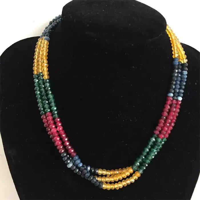 Collier en pierre naturelle avec motifs floraux pour femmes, chaîne réglable, élégant et polyvalent pour parties et soirées de bal