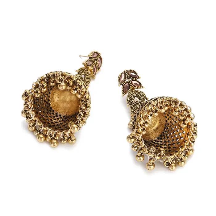 Boucles d'oreilles ethniques couleur or pour femmes
