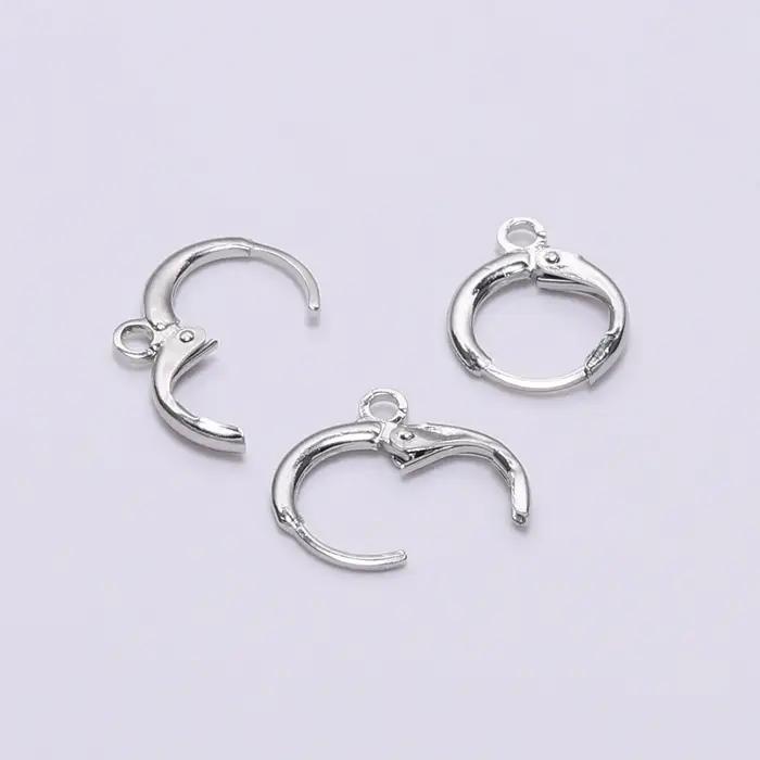 Boucles d'Oreilles à Levier en Or avec Crochets