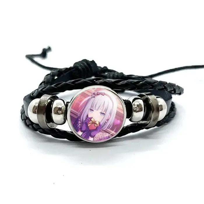 Project SEKAI-Bracelet en cuir Yoisaki Oke Ade pour hommes et femmes