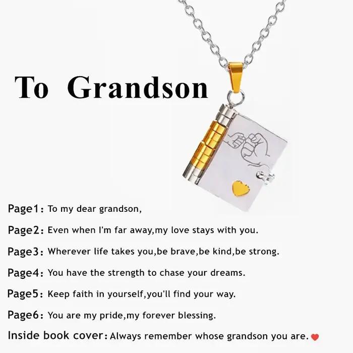 Collier avec pendentif en forme de cœur gravé avec des informations sur la petite-fille espagnole