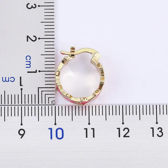 Boucles d'oreilles en émail en forme d'étoile arc-en-ciel pour femmes