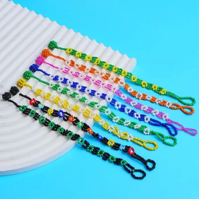 Bracelets multicolores en perles de pop-corn pour femmes