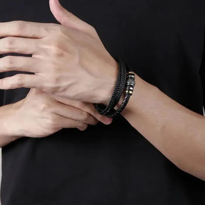 Bracelet à mon fils, bracelet en acier inoxydable