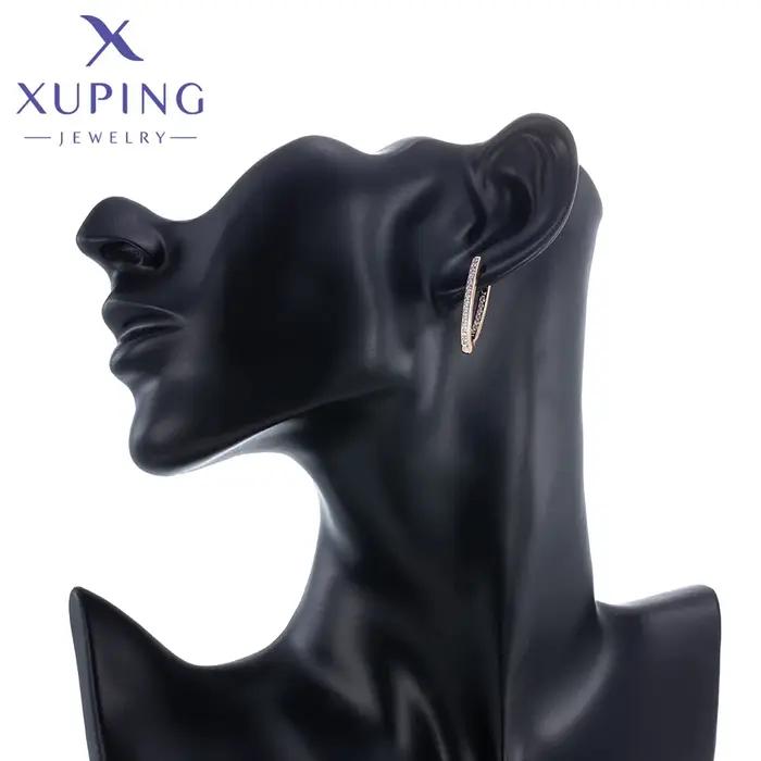 Xuping bijoux mode populaire classique Huggies boucle d'oreille avec couleur or pour femmes fille fête des mères A 00718531