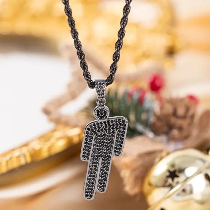 Collier pendentif Billie Cartoon en zircon