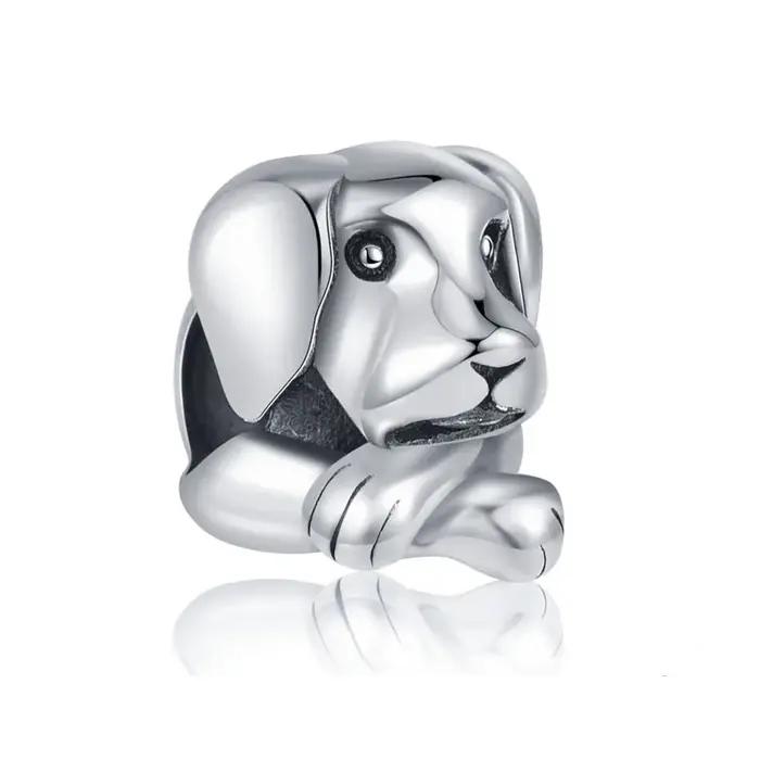 Nouveauté 2026 : Pendentif Perle en Argent 925, Motif Chat et Chien Mignons de Dessin Animé, Idéal p