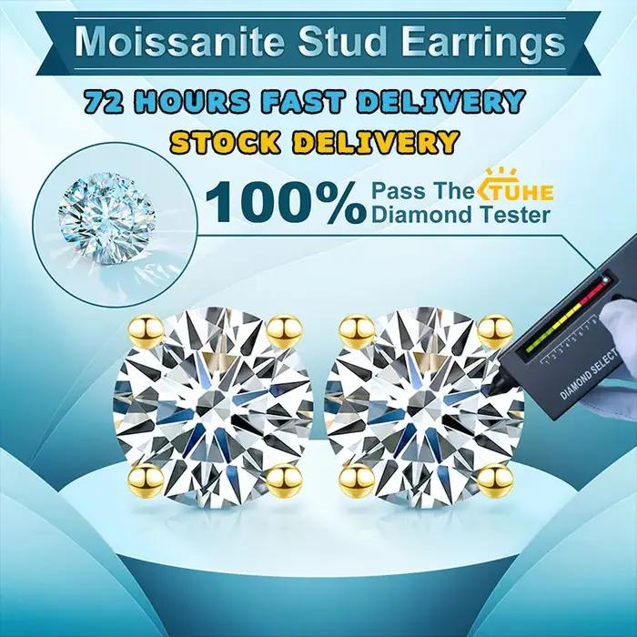 TUHE – boucles d'oreilles rondes classiques unisexes en argent 925 pour femmes