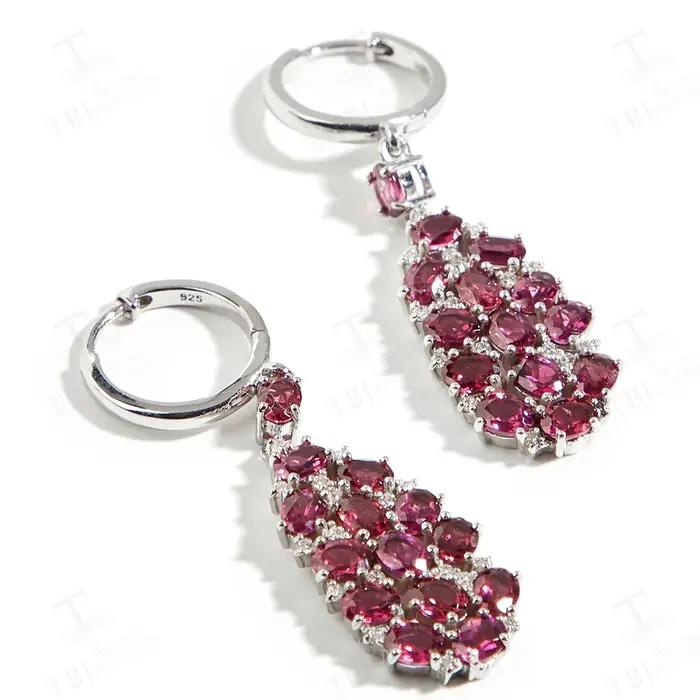 Boucles d'Oreilles Pendantes en Argent pour Femme