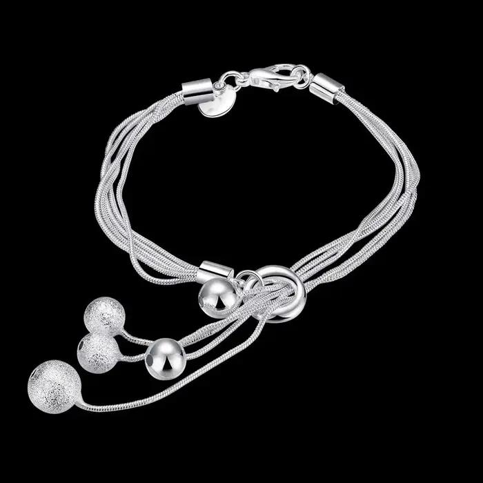 Bracelet à pampilles en argent Sterling 925 pour femmes et hommes