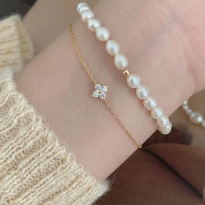 ANENJERY – Bracelet chaîne en Zircon pour femmes