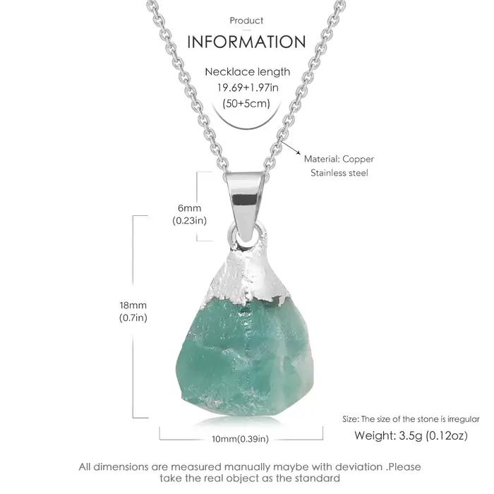 Ensemble de bijoux naturels, Quartz Rose, Amazonite, acier inoxydable, boucles d'oreilles en argent S925, combinaison de collier, bijoux Premium, cadeau de vacances