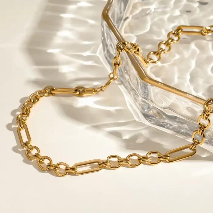 Collier plaqué or 18 carats Yori Simple Jewelry