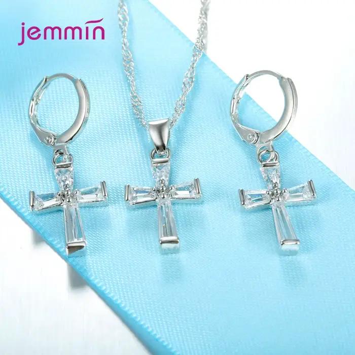 Mode ensemble de bijoux pour femmes filles 925 en argent Sterling