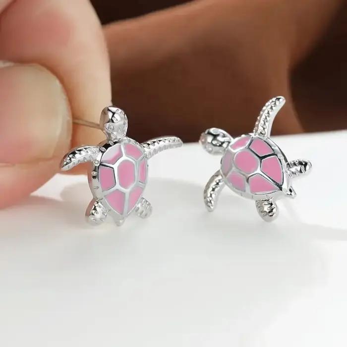 Boucles d'oreilles tortue de mer colorées et créatives pour femmes et filles bijoux originaux cadeaux pour toutes occasions
