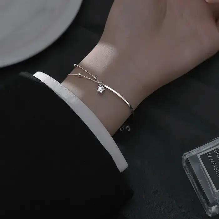 Bracelets étoiles magnifiques en argent 2025 pour femmes et filles