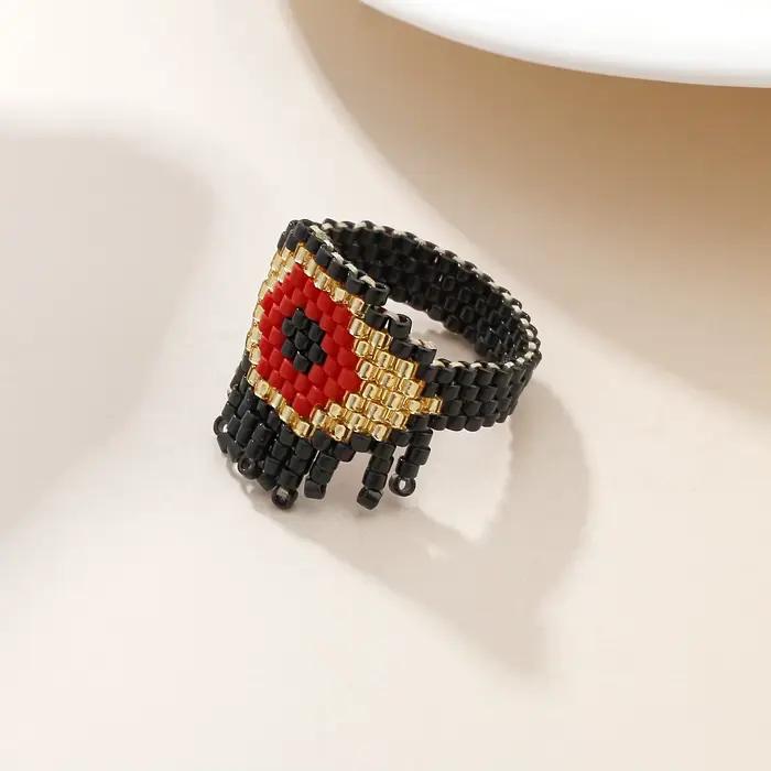 KELITCH turc mauvais œil anneau Unique fête mode bijoux de protection Nazar Boncuk Design déclaration bague cadeau