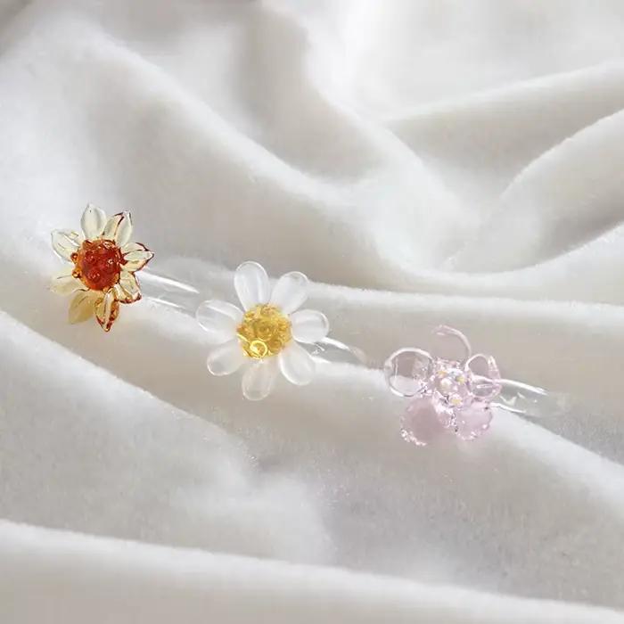 Bague en verre émaillé fait à la main pour femmes
