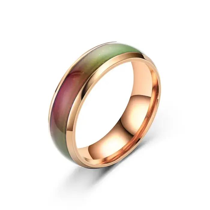 Nouvelle Bague d'Humeur 2026 à Changement de Couleur en Fonction de la Température – Bijou Intelligent à Décoloration – Meilleur Cadeau pour Amis – Vente Flash