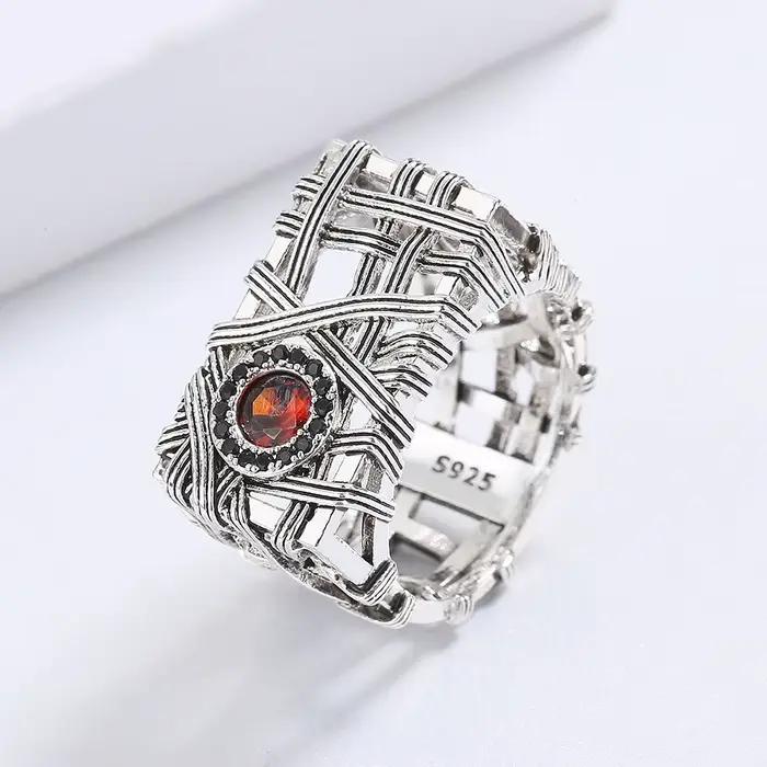 Bague gothique punk pour garçons