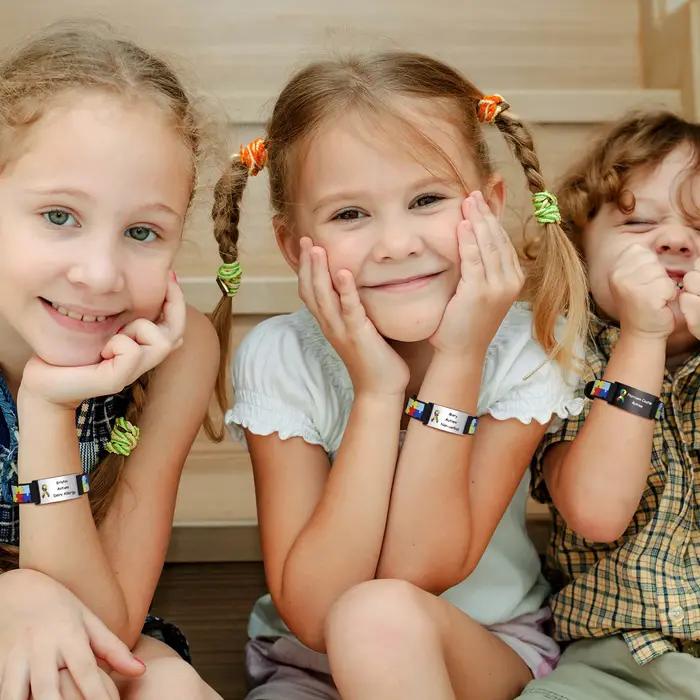 Bracelet Aspergers d'autisme personnalisé pour petite fille