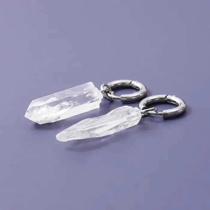 Boucles d'oreilles en cristal de couleur claire