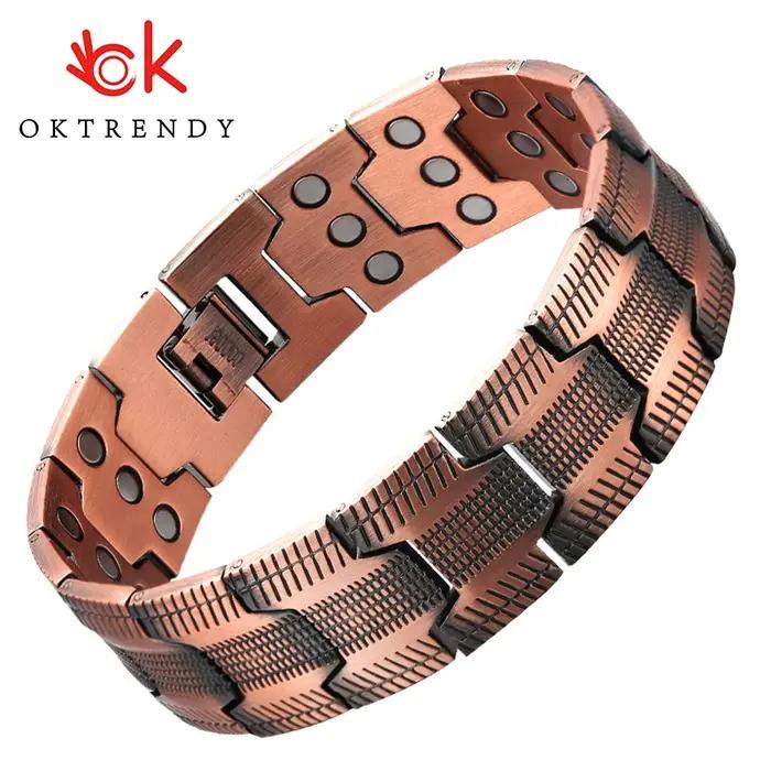 Bracelet Magnétique en Cuivre Pur pour Homme