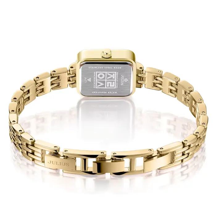 Montre Julius pour femme Bracelet en acier inoxydable pour femme Cadeau de luxe Montre Touristes-couche Cadran Mode Montre JA-771