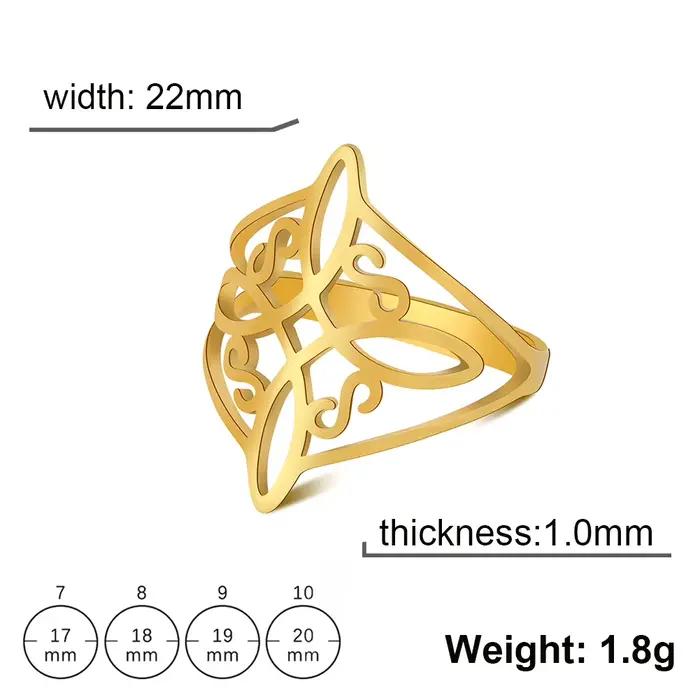 Bague à nœud celtique pour femmes