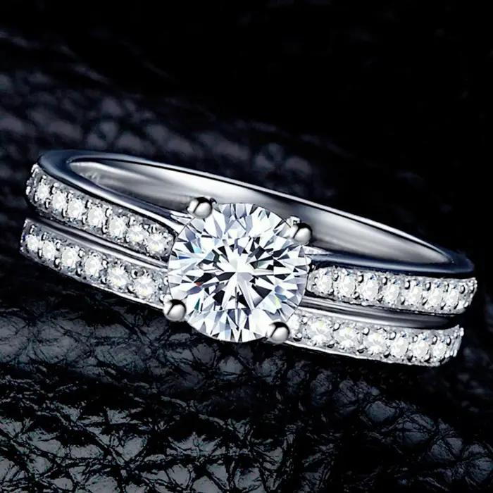 Lihong – bague en argent Sterling 925 incrustée de Zircon pour femmes, bijoux de Couple, accessoires