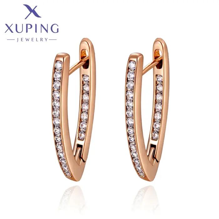 Xuping bijoux mode populaire classique Huggies boucle d'oreille avec couleur or pour femmes fille fête des mères A 00718531
