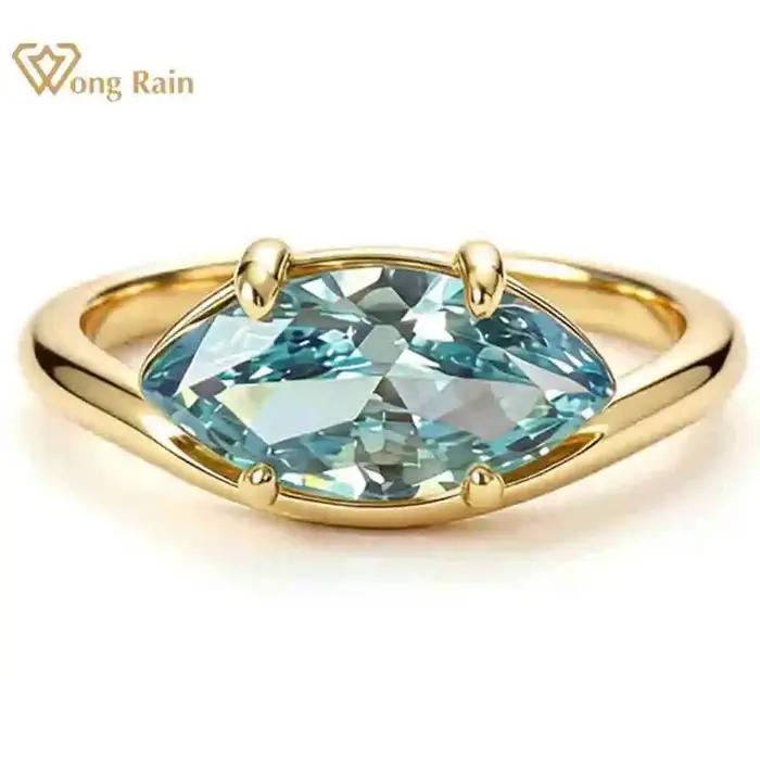 Wong Rain – bague en argent Sterling 100% 925