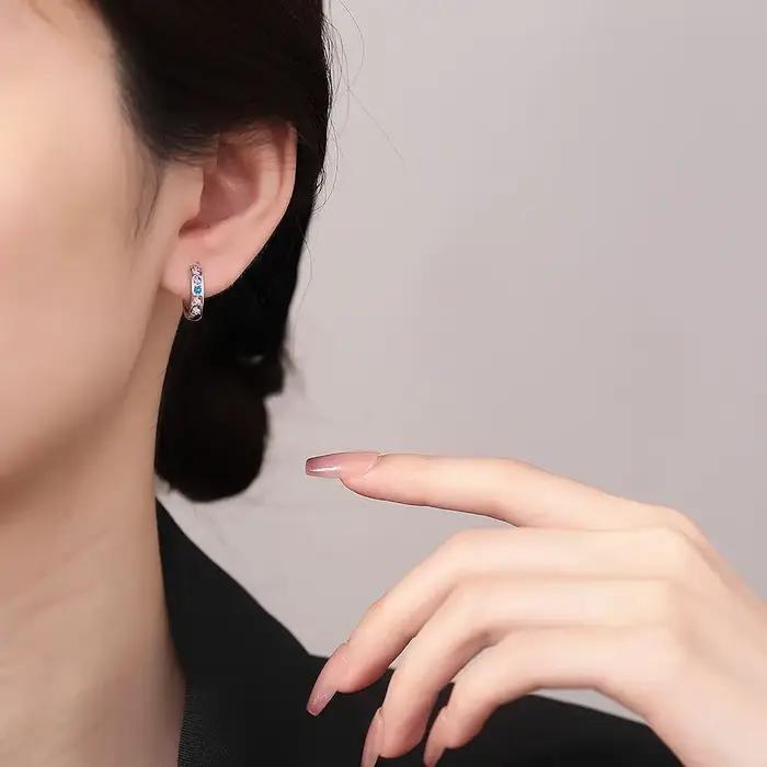 Boucles d'oreilles en argent Sterling 925