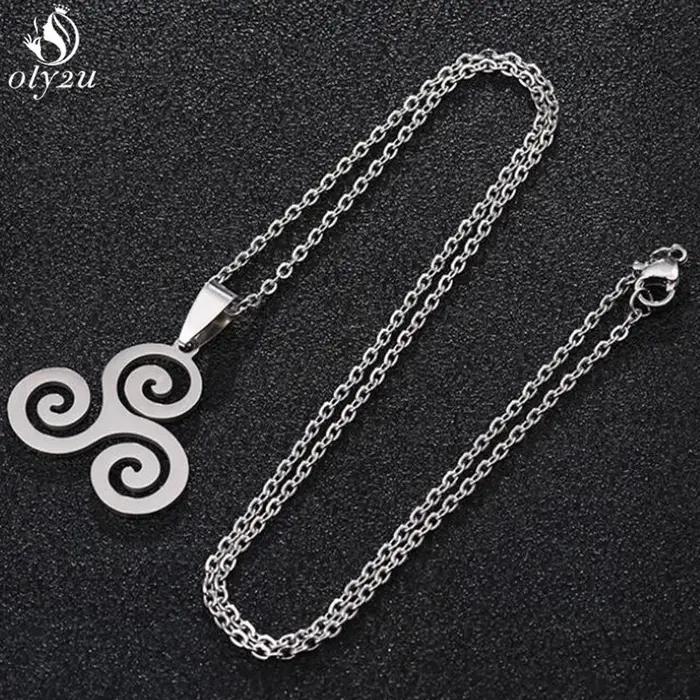Collier Pendentif Inspiré du Triskelion de Teen Wolf